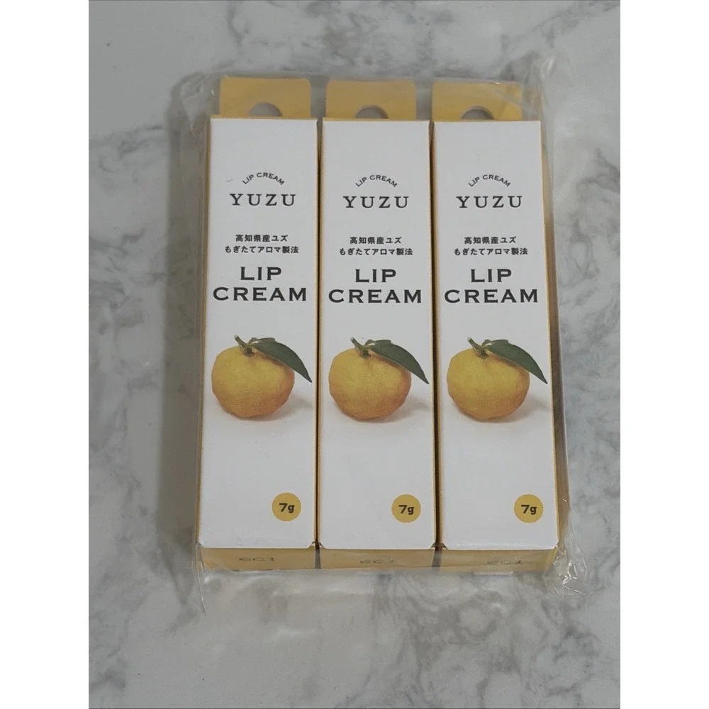 Daily Aroma Kochi YUZU Lip Balm 7g Moisturizing‎ Lip Balm Japan Pack Of 3